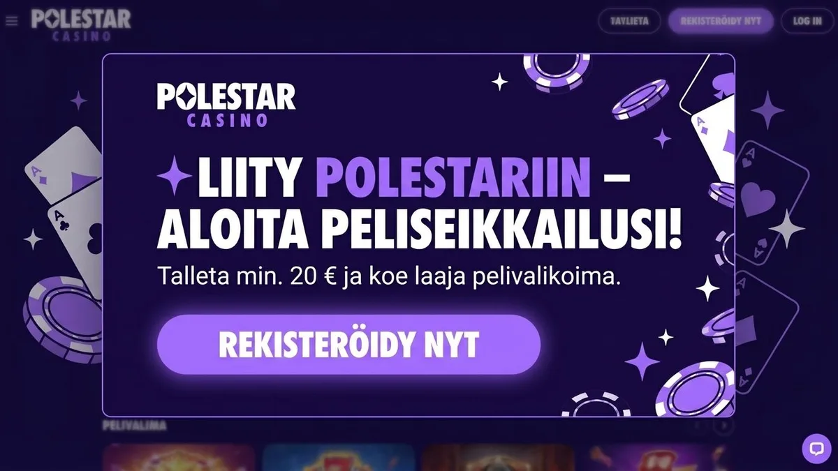 Rekisteröidy bonuksella